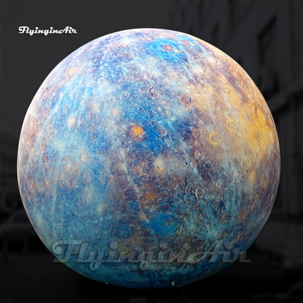 Esfera planetaria gigante hinchable de Mercurio personalizable para eventos