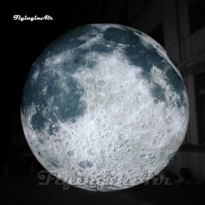Esfera lunar inflable gigante al aire libre con luz LED para evento