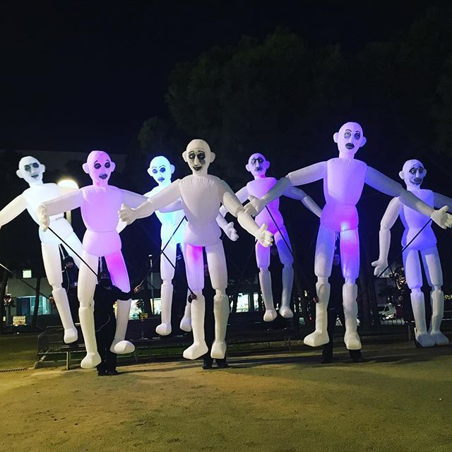 Traje de maniquí inflable gigante de la marioneta inflable para el espectáculo del escenario del carnaval