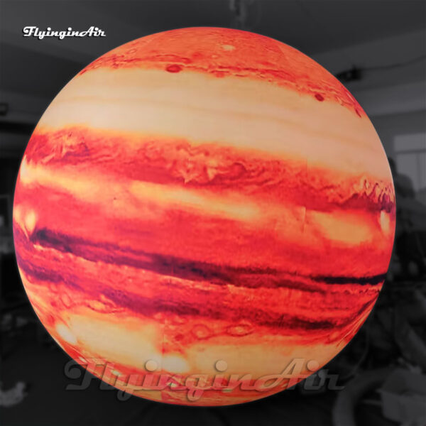 Globo planetario gigante de Júpiter (3m) inflable con luces LED