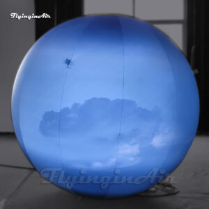 Esfera planetaria gigante inflable de Urano personalizable con luces - Globo del sistema solar