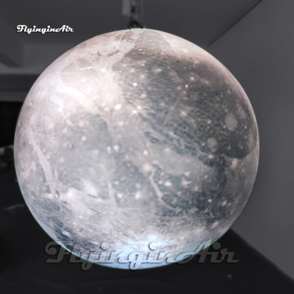 Globo planetario colgante grande de Plutón con luces LED