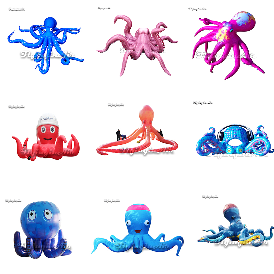 Pulpos hinchables gigantes multietilos