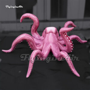 Modelo de pulpo marino gigante inflable personalizado en color carne - Simulación realista para eventos