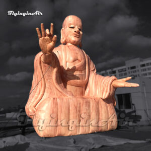 Réplica de estatua de Buda inflable gigante personalizada para decoración de escenario de carnaval