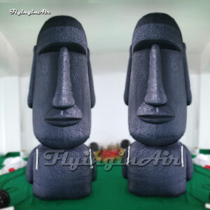 Réplica inflable de moai - Estatuas gigantes de piedra tallada de Isla de Pascua