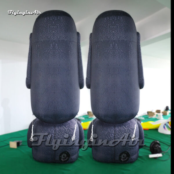 Réplica de estatua de piedra moai inflable grande