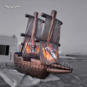 modelo de barco pirata inflable grande personalizado para eventos