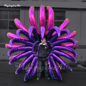 Traje Inflable Portátil Púrpura Brillante para Espectáculos de Carnaval1