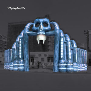 Puerta de Calavera Demoníaca Inflable Gigante Personalizada para Telón de Fondo de Escenario de Carnaval1