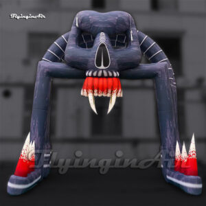 Puerta de Entrada de Halloween Aterradora - Esqueleto Gigante con Colmillos