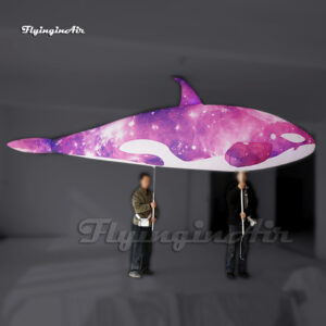 Marioneta inflable de orca púrpura para desfiles - Modelo de animal marino02