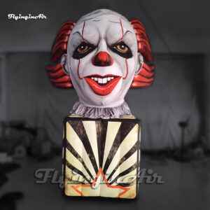 Cabeza de Pennywise inflable gigante para espectáculos en escenarios de carnaval1