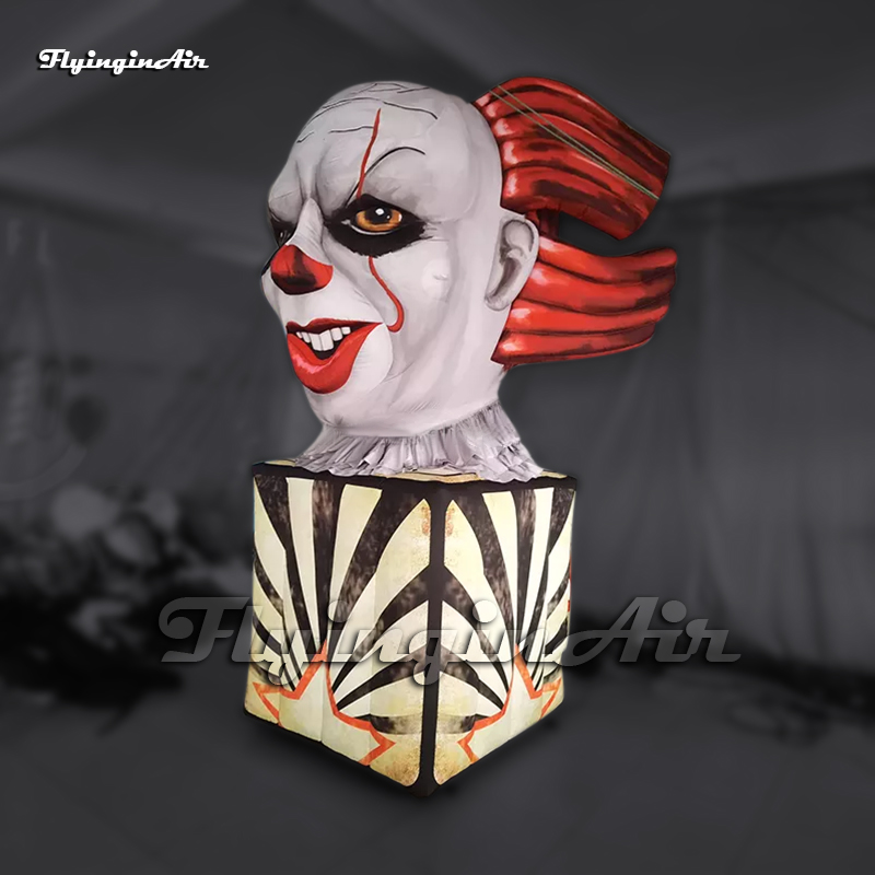 Cabeza de Pennywise inflable gigante para espectáculos en escenarios de carnaval2