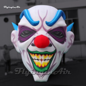 Cabeza de payaso inflable gigante con mascarilla colgante (2m/3m altura) - Decoración para fiestas de Halloween