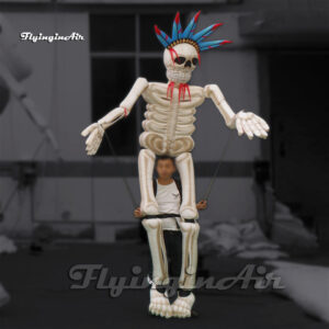 Marioneta esqueleto inflable para desfiles de carnaval1