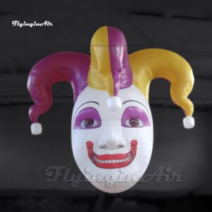 Cabeza de bufón femenina inflable gigante colgante1