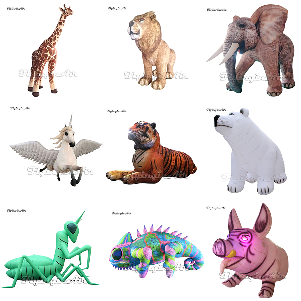 Algunos modelos de animales inflables