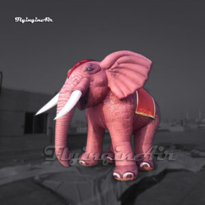 Elefante inflable gigante marrón3