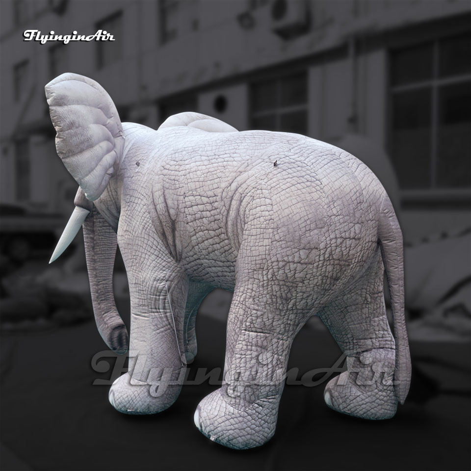 Elefante Inflable Gigante Blanco para Espectáculos de Desfile (2m/3m/5m) - Para Eventos - Imagen 3