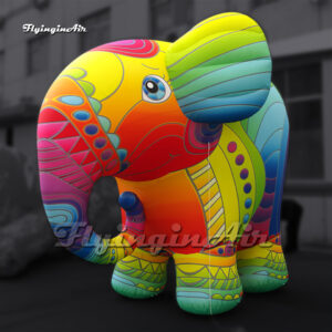 Maqueta de Elefante de Dibujos Animados Inflable Gigante y Tierna (3m Altura) - Para Eventos
