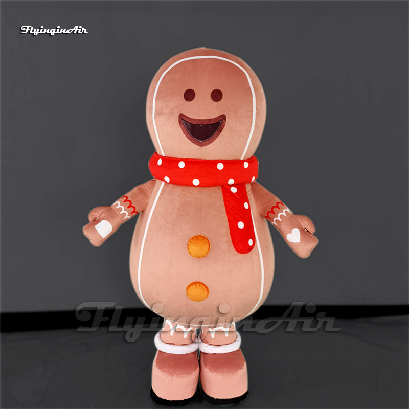 Disfraz de Muñeca de Jengibre Inflable para Desfiles Navideños
