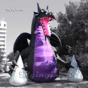 Dragón de Fuego Malvado Inflable Gigante Personalizado - Para Decoración de Halloween