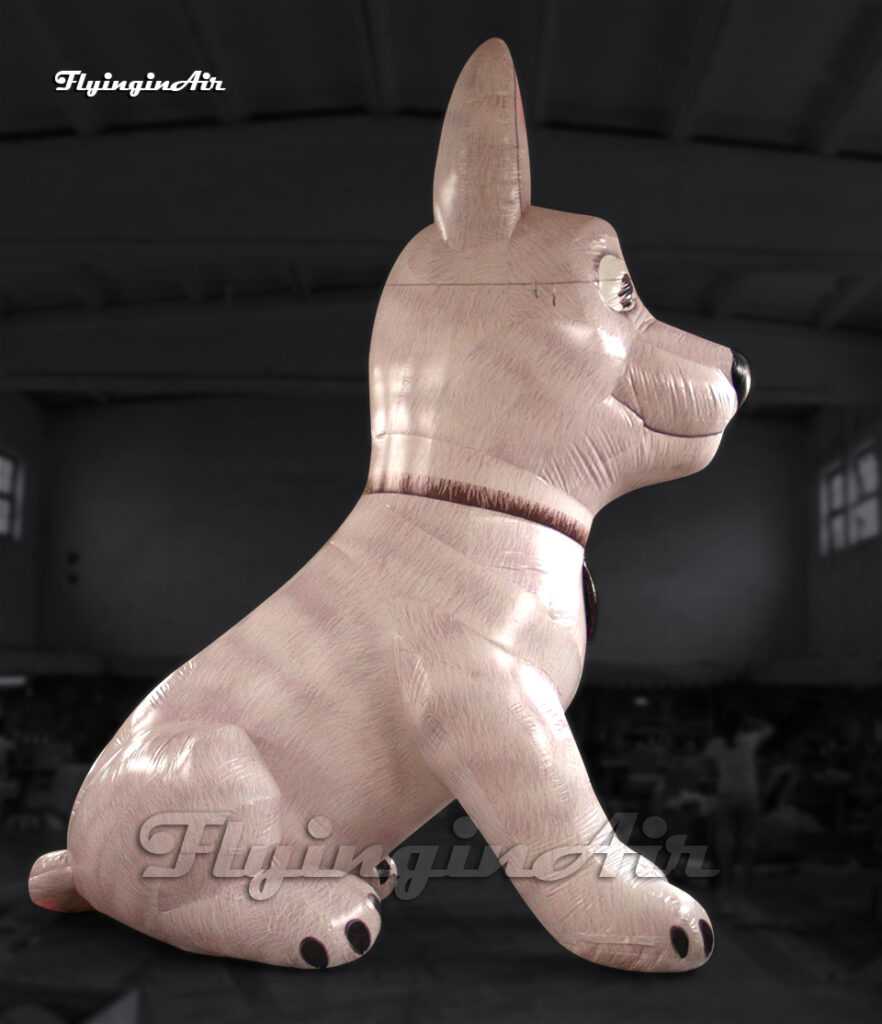 Perro inflable gigante y tierno para publicidad