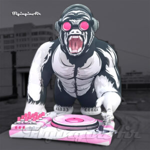 Mascota animal para escenarios de conciertos: DJ gorila inflable gigante