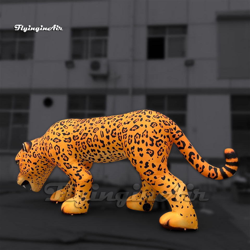 Modelo de animal personalizado: leopardo inflable gigante