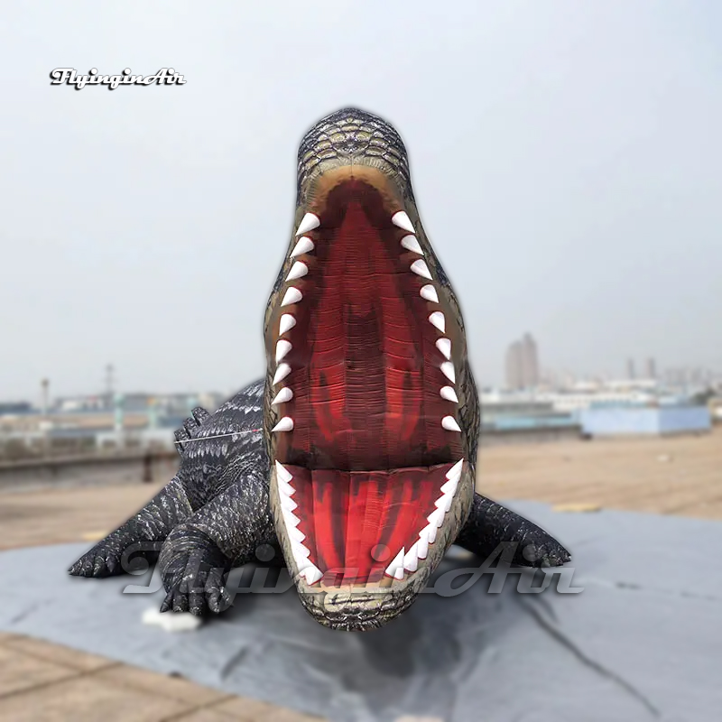 Aligátor/Cocodrilo inflable gigante para decoración de parques
