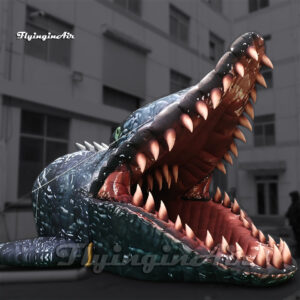 Modelo de dinosaurio feroz: Cabeza de Mosasaurio Inflable Gigante